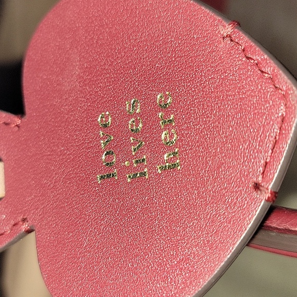 Kate Spade Red and Pink Color-Block Leather Tote  Crossbody Bag - Picture 15 of 16